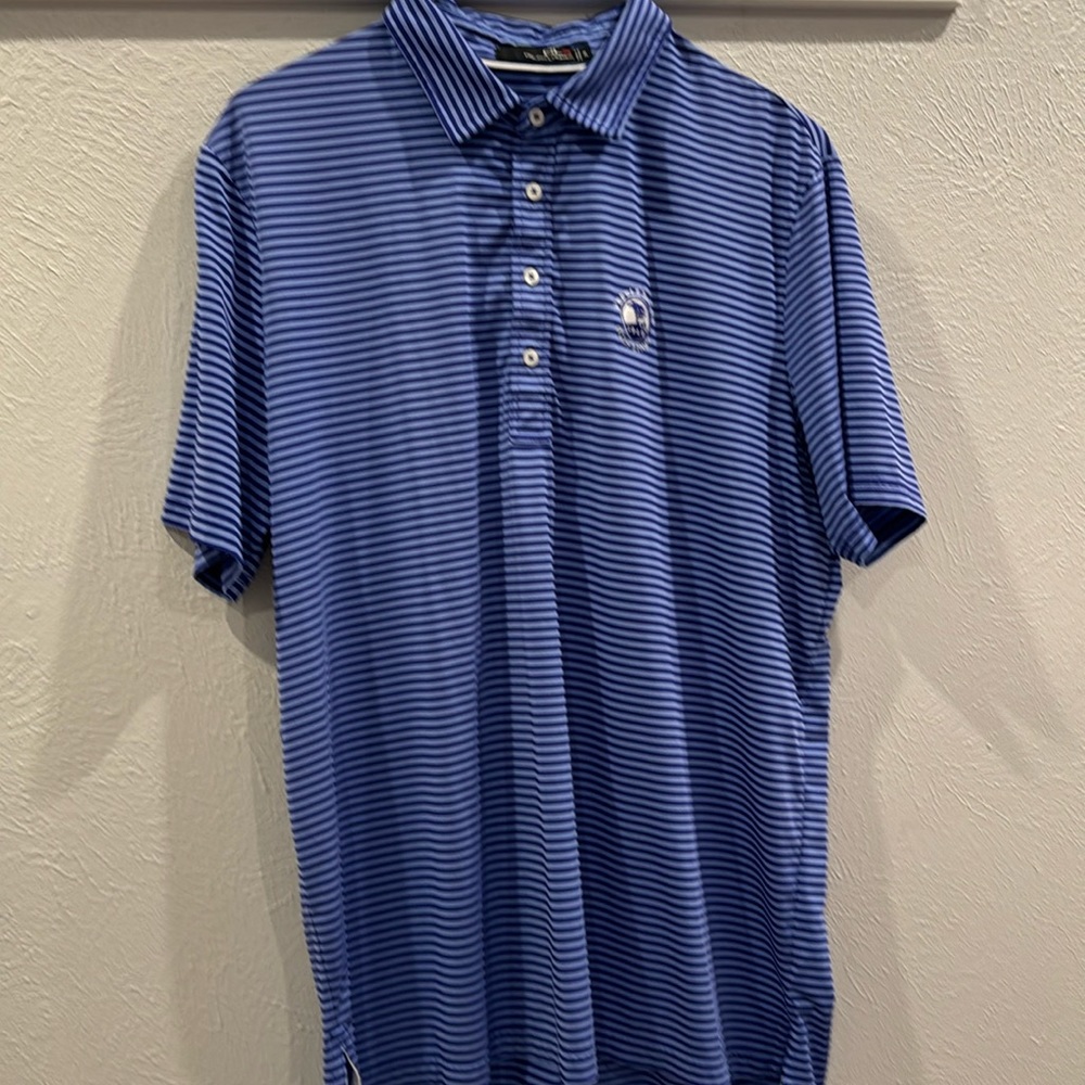 Men’s RLX performance polo- Pebble Beach 1919 logo-EUC XL